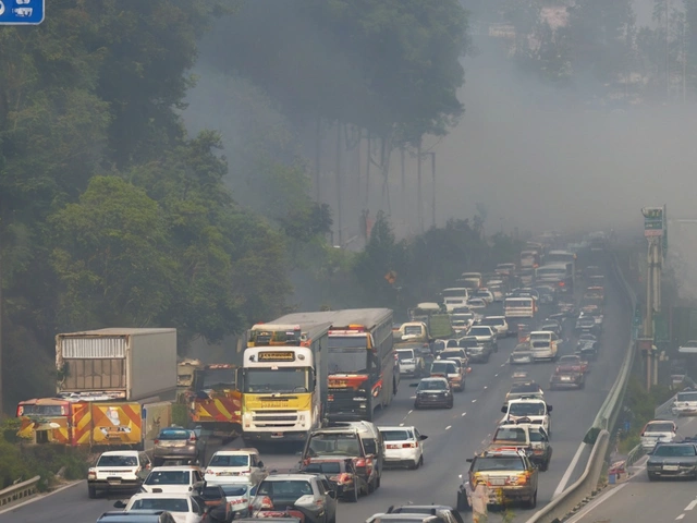 Incêndio na Linha Amarela Causa Caos no Tráfego no Rio de Janeiro