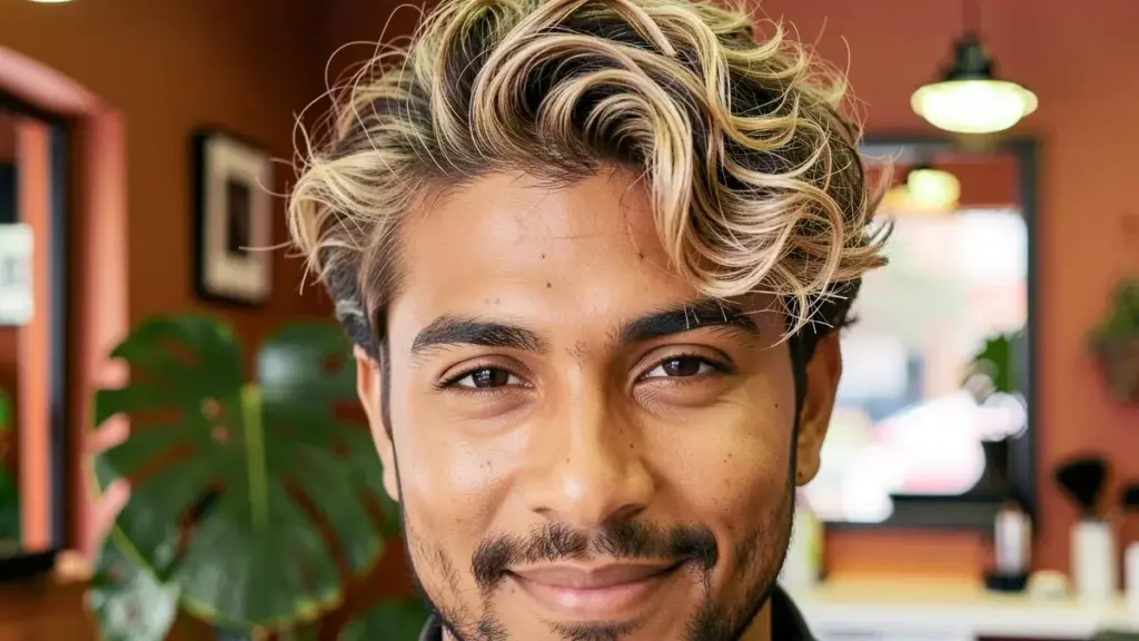 Cabelo de luzes masculino: tons, técnicas e como manter o loiro sem amarelar